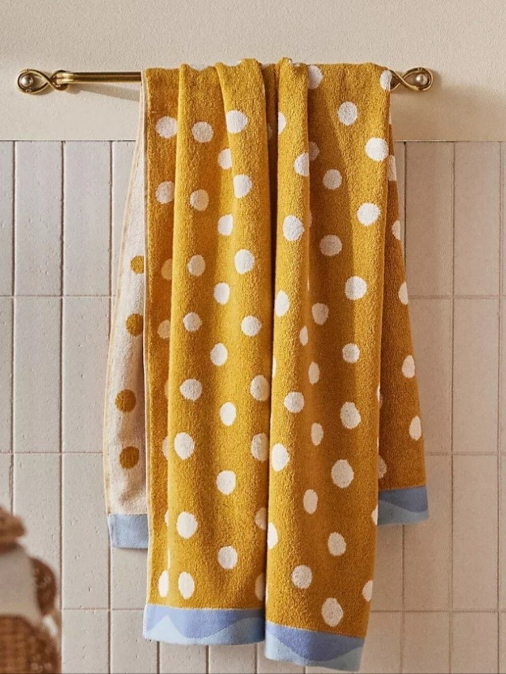Anthropologie Maeve Cotton Patterned Towel